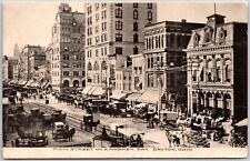 Dayton Ohio Main Street On Market Day Postcard 1908  picture