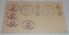 JANUARY  1949 GREAT NORTHERN WILLISTON & OPHEIM TRAINS #290 #224 RPO POST CARD picture