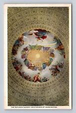 Washington DC, Rotunda Canopy-Apotheosis of Washington Souvenir Vintage Postcard picture