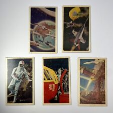 War of the Universe UFO Space Vintage japanese rare Menko Cards 1950's Nippon 04 picture