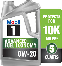 Mobil 1 Advanced Fuel Economy Full Synthetic Motor Oil 0W-20, 5 Quart picture