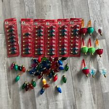 Lot 70+ Vintage Christmas Light Bulbs  C7  Various Colors Used picture