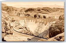 RPPC Boulder Dam Nevada Side of River Power Transmitter Lines VINTAGE Postcard picture