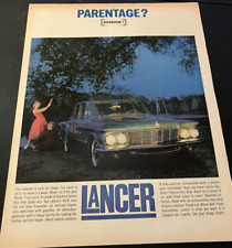 1961 Dodge Lancer - Vintage Original Automotive Color Print Ad / Wall Art  NICE picture