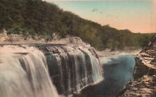 Postcard NY Castile Letchworth State Park Upper Falls Hand Col Vintage PC f8986 picture