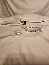 Mid Century 1960s Blown Glass Snack Server Skillet picture