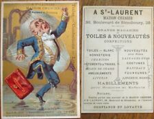 Strasbourg, France 1880 Trade Card: Man Sprayed by Water - Lingere, Clothing picture