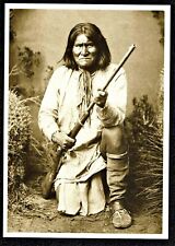 ⫸ 952 Postcard GERONIMO Native America Apache Indian Chief 1885 Photo - NEW CARD picture