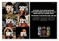 Ultra Ban 5000 Deodorant Get Under the Dome Vintage 1972 2-Page Magazine Ad picture