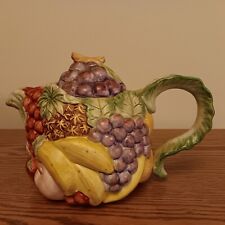 Fitz and Floyd Fruit teapot 1988 picture