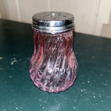 vintage pink glass shaker shakers picture