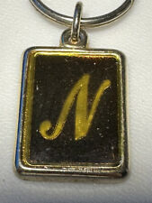 Vintage Letter N First Last Name Nancy Nick Nadia Naomi Nessa Keychain Key Ring picture