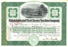Philadelphia and West Chester Traction Co. - Railway Stock Certificate - Railroa picture