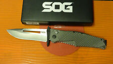 SOG Knives Quake XL Folder Flat Dark Earth Aluminum Handle,IM1101-NOS picture
