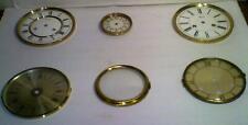 VTG NOS Mantle Wall Clock PAN, FACE & DIAL BRASS PARTS LOT: Some w/Bezel Glass picture