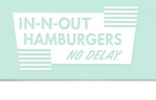 In N Out Burger Car Window Decal Sticker Vinyl (No Delay) 4.50''x2.50'' New INO picture