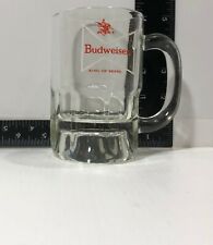 Budweiser Clear Glass Mini Beer Mug Stein picture
