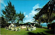 Ocean Terrace Apartments Delray Beach FLA Outdoor Party People Grill Postcard picture