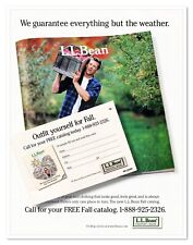 L.L. Bean 1998 Fall Catalog Vintage Full-Page Print Magazine Ad + Mail-Away Card picture