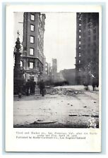 1906 After Earthquake and Fire Third and Market Sts. San Francisco CA Postcard picture