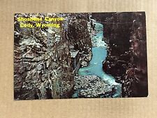 Pistcard Cody WY Wyoming Shoshone Canyon Power House Buffalo Bill Dam Vintage PC picture