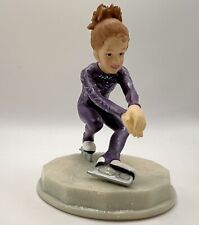 2003 Enesco “Its All About Dance” Adorable Figure Skater Purple Sparkling Outfit picture