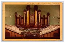 Postcard: UT 1956 Mormon Tabernacle Choir, Salt Lake City, Utah - Posted picture