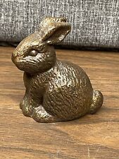 Vintage Bronze Bunny Figurine picture