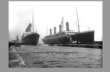 1912 Titanic & Sister Ship Olympic PHOTO White Star Line Disaster Sinking picture