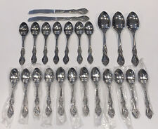Stanley Roberts SRB269 Stainless Flatware 24 Pieces Garden Floral Rose Korea picture