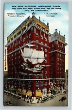 Jacksonville FL-Florida, New Hotel Mayflower, Antique  Vintage Souvenir Postcard picture