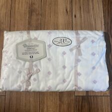 VTG NOS Wamsutta Supercale King Fitted Sheet 100% Cotton White With Square Dots. picture