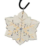 Crystal Snowflake Mikasa Christmas Ornament with Rhinestones picture