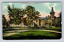 Sayre PA-Pennsylvania, Packer Hospital, Antique, Vintage Souvenir Postcard picture