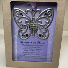 Butterfly Hanging Ornament Memorial ‘Forever In My Heart’ Remembrance picture