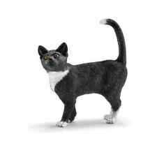 BRAND NEW Mini Standing Black Cat Figurine by Schleich  2.4” H x 2.2” L picture