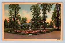 Salem OH-Ohio, Entrance To Centennial Park Vintage Souvenir Postcard picture