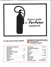 Vintage 1968 Buyers Guide to Fyr-Fyter Fire Extinguishers picture