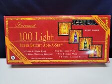 Vintage Foremost Christmas Lights 100 Multicolor Indoor/Outdoor NOS picture