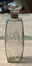 VINTAGE CLEAR GLASS SCHENLEY LIQUOR CLEAR WHISKEY BOTTLE DECANTER picture