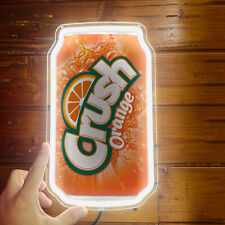 Crush Orange Soda Can Neon Light Sign Club Home Shops Wall Decor LED 12