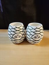 Patron Tequila Bee Hive Agave White and Green Set of 2 Ceramic Tiki Mugs Cups picture