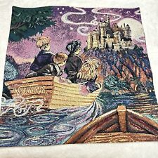 RARE vintage harry potter woven tapestry 28x28 picture