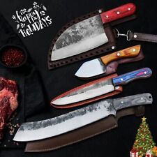 Serbian® Traveler Bushcraft Series 4 Pcs Knife Set for Kitchen Camping or BBQ picture