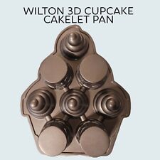 Wilton 3D Cupcake Baking Pan. Ice Cream 3D Cup Cake Pan. Heavy Duty. NEVER Used. picture