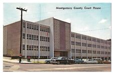 Montgomery Alabama c1960's Montgomery County Court House, vintage car picture
