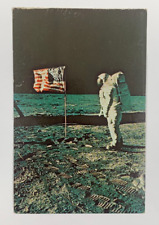 Astronaut Aldrin Apollo 11 EVA John F. Kennedy Space Center NASA Postcard picture