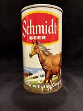 USBC Set 3 Vintage Schmidt Scenes Horses Side Beer Can NEAT picture
