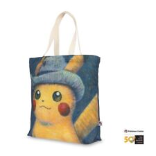 Pokemon Van Gogh Museum Pikachu Grey Felt Hat Canvas Tote Bag, SHIPS NOW picture