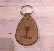 Vintage Pontiac Leather Keychain Fob picture